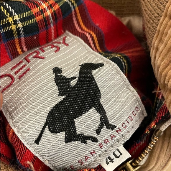 🍂80’s Vintage Derby Of San Francisco Corduroy/Plaid Jacket - Picture 2 of 3